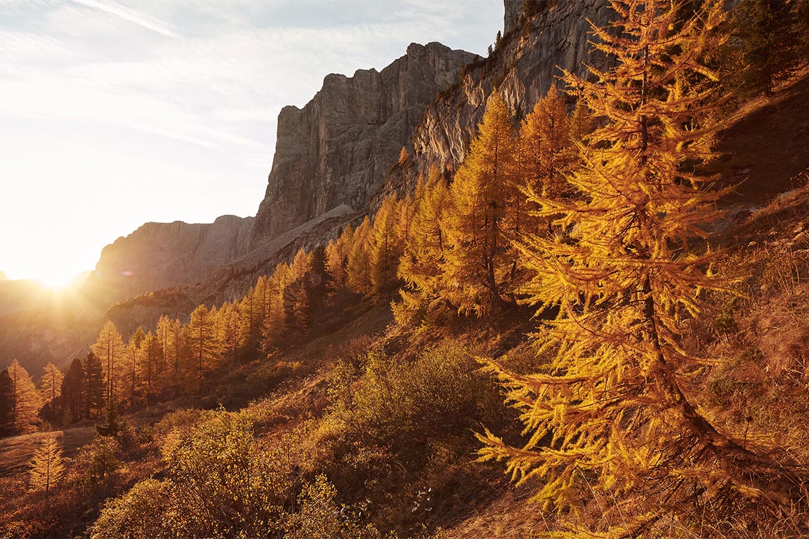 Herbsturlaub in Südtirol Dolomiten September im · Wandern ·